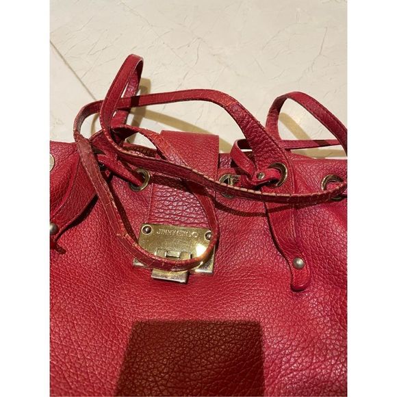 Vintage Jimmy Choo Red Bag - Picture 3 of 8